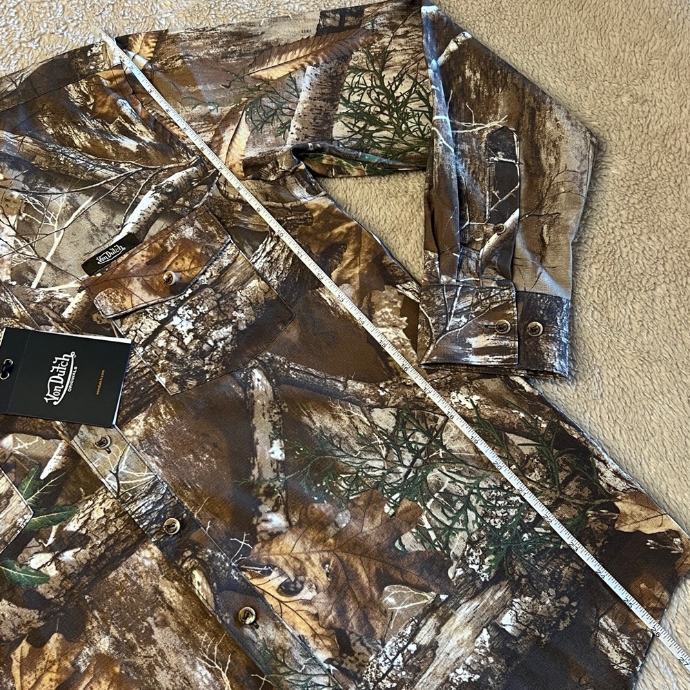 VON DUTCH Camo Print Long Sleeve Shirt - Picture 14 of 16